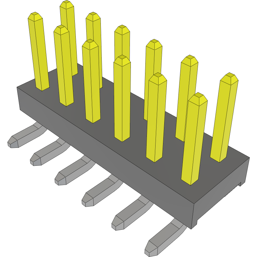 Samtec-TMM-106-06-LM-D-SM Steckverbinderleisten und Leiterplattenbuchsen Conn Unshrouded Header HDR 12 POS 2mm Solder ST Top Entry SMD Tube
