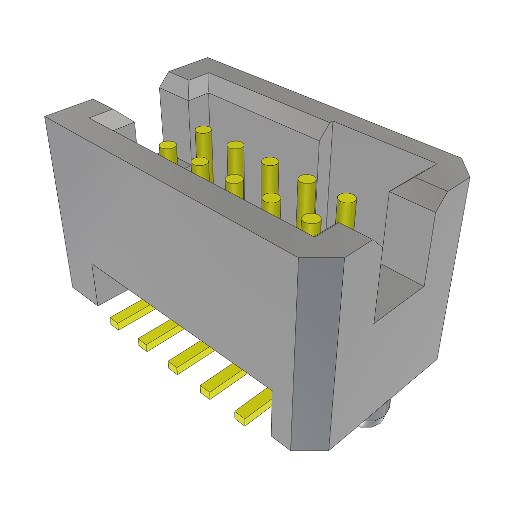 Samtec-TFM-105-02-S-D-A-TR Steckverbinderleisten und Leiterplattenbuchsen Conn Shrouded Header (4 Sides) HDR 10 POS 1.27mm Solder ST Top Entry SMD TIGER EYE™ T/R