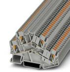 PHOENIX CONTACT-3209604 Blocs de raccordement de terminaux Conn Double-Level Terminal Block 4 POS Push-In T DIN Rail 22A