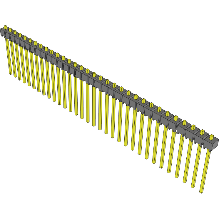 Samtec-MTSW-132-09-G-S-044 Steckverbinderleisten und Leiterplattenbuchsen Conn Unshrouded Header HDR 32 POS 2.54mm Solder ST Top Entry Thru-Hole Bulk