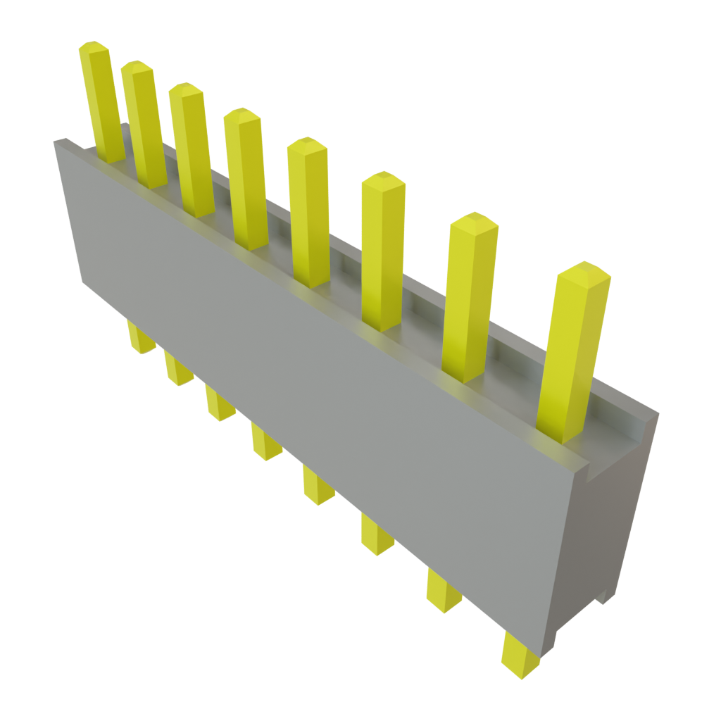 Samtec-DW-08-07-T-S-200 Steckverbinderleisten und Leiterplattenbuchsen Conn Board Stacker HDR 8 POS 2.54mm Solder ST Top Entry Thru-Hole Bulk