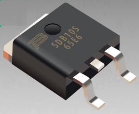 Bourns-BSDB10S65E6 Gleichrichter Diode Schottky SiC 650V 10A 3-Pin(2+Tab) D2PAK T/R