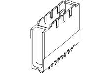 Molex-0753414746 Connector Backplane Conn Backplane HDR 8 POS 1.85mm Press Fit ST Thru-Hole Tube
