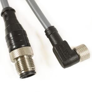 Alpha Wire-DR04GW101 SL357 null Cable Assembly Circular 3m 22AWG M12 Circular to M8 Circular 4 POS M-F Each