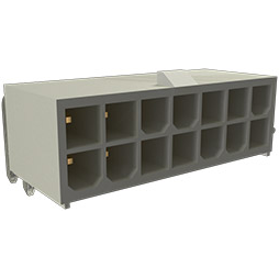 Amphenol Communications Solutions-10131318-10111GPLF Steckverbinderleisten und Leiterplattenbuchsen Conn Wire to Board HDR 10 POS 4.2mm Solder RA Side Entry Thru-Hole Minitek® Tray