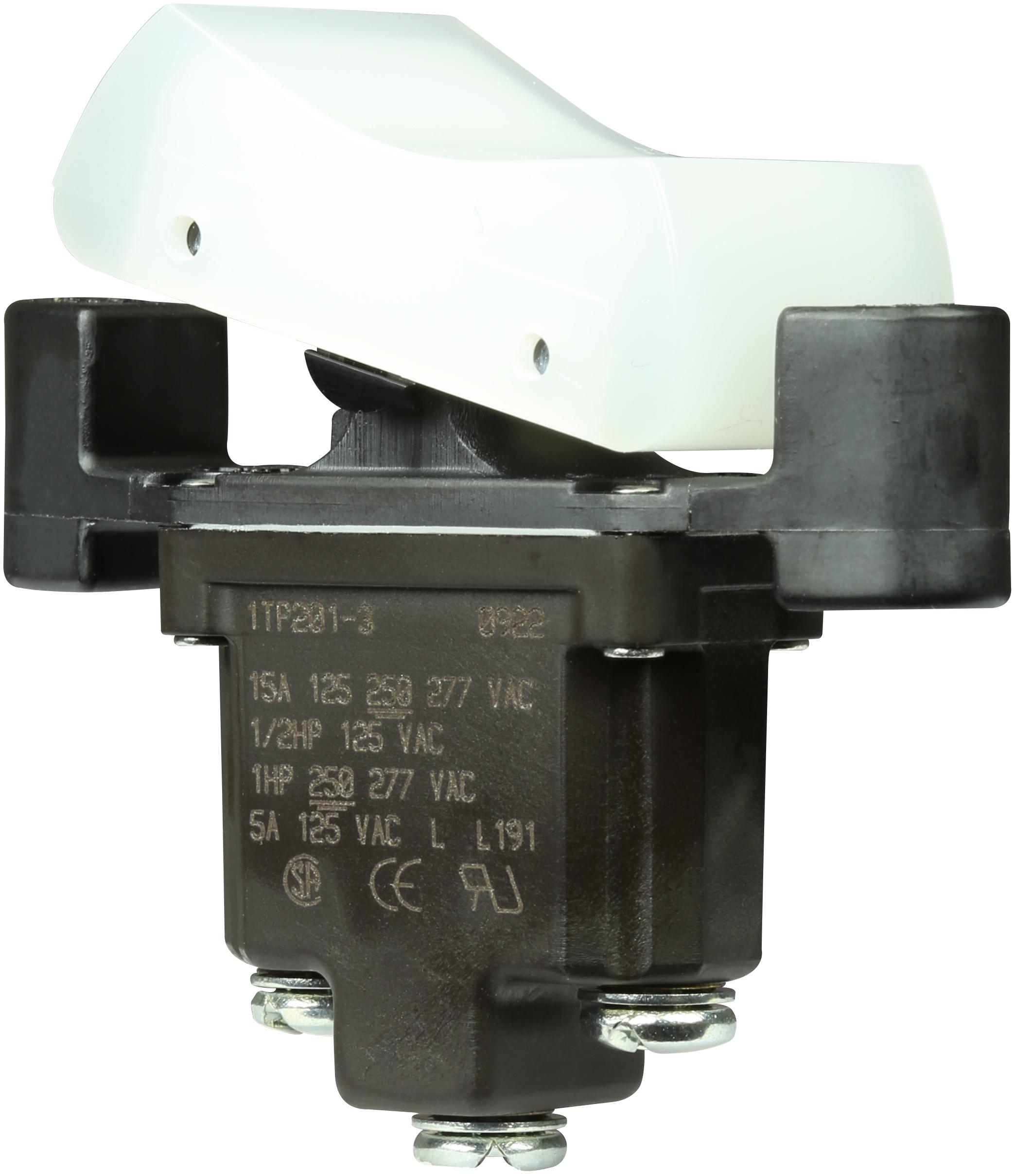 Honeywell-1TP201-3 Switch Rocker Switch Rocker ON ON SPDT Screw Rocker 15A 277VAC 250VDC 745.7VA