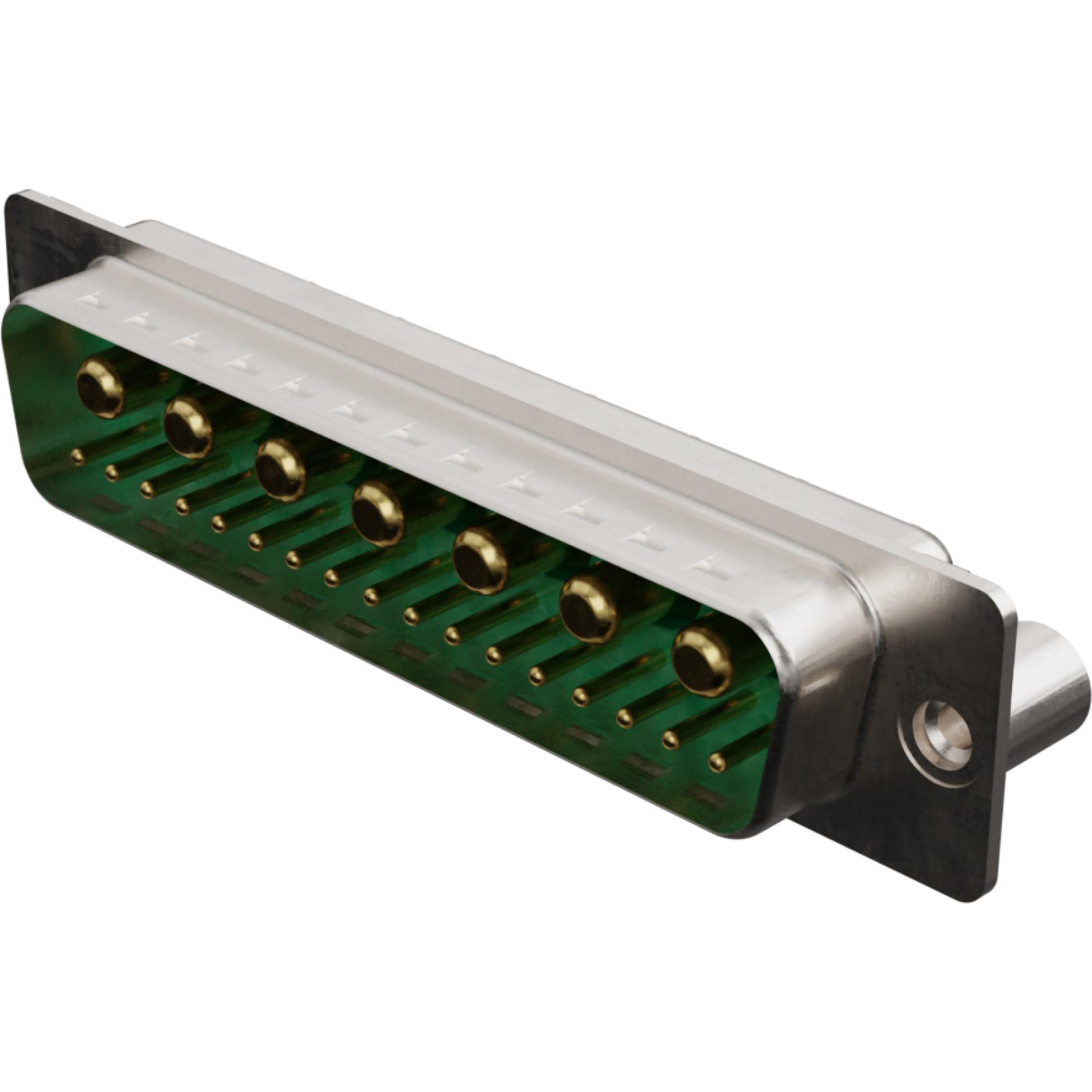 Molex-1731070345 Steckverbinder, D-Sub Conn D-Sub M 7Power/17Signal POS 6.86mm/2.77mm Solder ST Thru-Hole 24 Terminal 1 Port FCT Products Carton