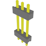 Conn Board Stacker HDR 3 POS 2.54mm Solder ST Top Entry Thru-Hole Bulk