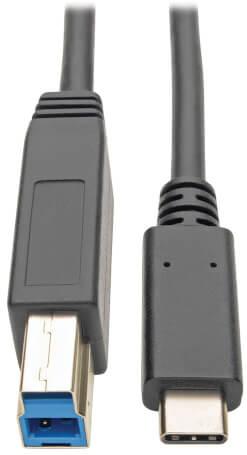 Eaton-U428-06N-F-CRA USB Kabelbaugruppen Cable Assembly 0.2m USB Type C to USB 3.0 Type A F-M 24AWG/30AWG