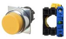Omron-A22NN-RPM-NYA-G100-NN Druckknopfschalter Switch Push Button N.O. SPST Round Button 10A 440VAC 240VDC Momentary Panel Mount Screw