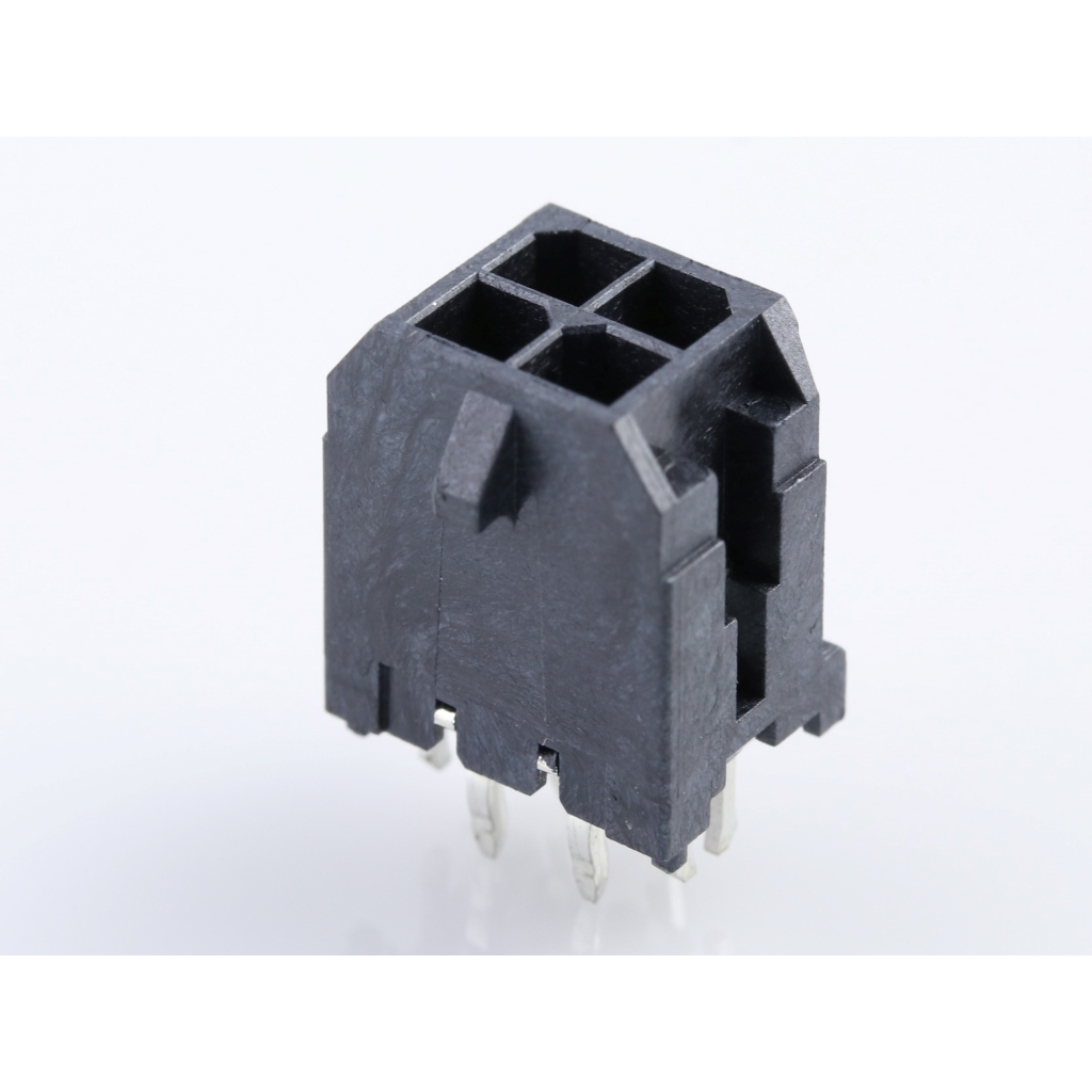 Molex-43045-0426 Steckverbinderleisten und Leiterplattenbuchsen Conn Wire to Board HDR 4Power POS 3mm Solder ST Top Entry Thru-Hole Micro-Fit 3.0 Tray