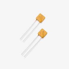 Littelfuse-RF0785-000 PTC, rückstellbare Sicherung PTC Resettable Fuse 0.15A(hold) 0.3A(trip) 250VDC 1W 6Ohm Radial 9 X 4.6 X 12.5mm T/R