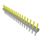 Conn Socket Strip SKT 18 POS 2mm Solder ST Top Entry Thru-Hole Tube