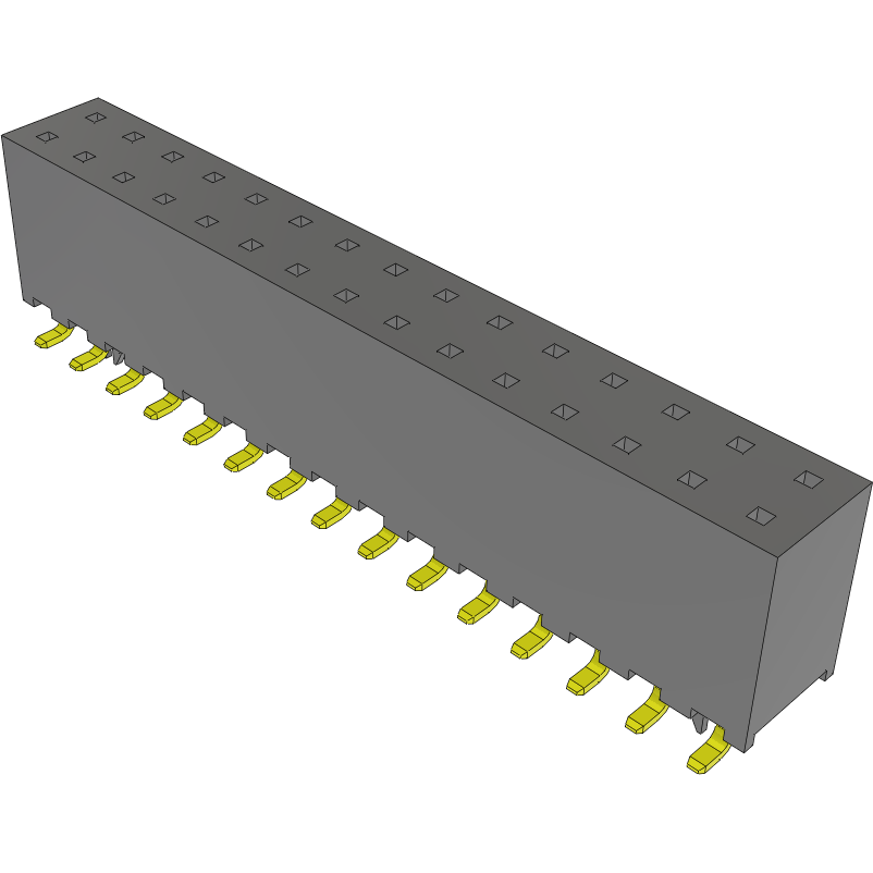 Samtec-SQW-115-01-LM-D-VS-LC Steckverbinderleisten und Leiterplattenbuchsen Conn Socket Strip SKT 30 POS 2mm Solder ST Top Entry SMD Tube
