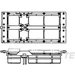 TE Connectivity-445717-5 Steckverbinder, rechteckig Conn Rectangular PIN 4/4/13/150 POS Crimp ST Cable Mount