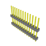 Conn Board Stacker HDR 26 POS 2.54mm Solder ST Top Entry Thru-Hole Bulk