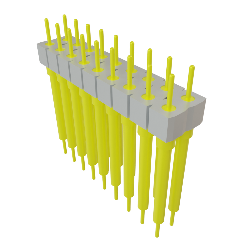 Samtec-BBD-109-G-C Steckverbinderleisten und Leiterplattenbuchsen Conn Unshrouded Header HDR 18 POS 2.54mm Solder ST Top Entry Thru-Hole Tube