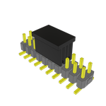 Conn Unshrouded Header HDR 20 POS 2.54mm Solder ST Top Entry SMD Tube