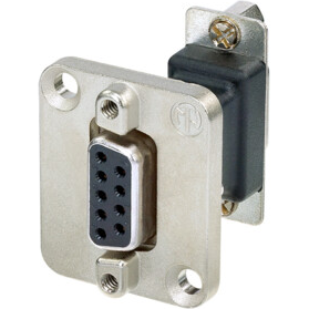 Neutrik Group-NADB9FF Connettore D-subminiatura Conn D-Sub Adapter F/F 9/9 POS ST 1/1 Port