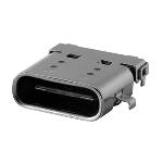 Conn USB 3.2 Type C RCP 24 POS 0.5mm/(0.4mm/0.8)mm Solder RA SMD/Thru-Hole 24 Terminal 1 Port T/R