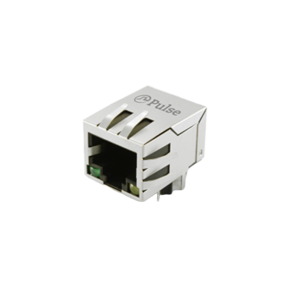 Pulse Electronics Corporation-J0011D21BNL Steckverbinder, Telefon und Telekommunikation Conn RJ-45 F 8 POS 1.27mm Solder RA Thru-Hole 12 Terminal 1 Port Cat 5/Cat 6