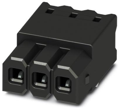 PHOENIX CONTACT-1810816 连接器插头及 PCB 插座 PCB headers, nominal current: 6 A, rated voltage (III/2): 160 V, number of positions: 5, pitch: 2.5 mm, color: black, contact surface: Tin, mounting: THR soldering, Article with anti-rotation pin