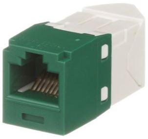 Panduit-CJLR688TGGR Connettore telefono e telecomunicazione Conn RJ-45 F 8 POS IDT Cable Mount 8 Terminal 1 Port Mini-Com® Cat 6 Individual