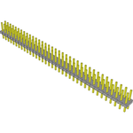 Conn Unshrouded Header HDR 72 POS 2.54mm Solder ST Top Entry Thru-Hole Bulk