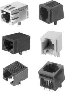 ADAM TECH-MTJ-66321 Steckverbinder, Telefon und Telekommunikation Conn Modular Jack F 6 POS 1.27mm Solder ST Thru-Hole 6 Terminal 1 Port Cat 5/Cat 5e Tray