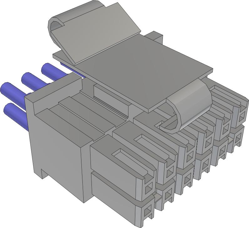 Samtec-MMSD-06-20-F-12.00-S-K-M Cable Assembly AC Power Cable Assembly 0.304m Power 12 POS SKT Crimp 20AWG