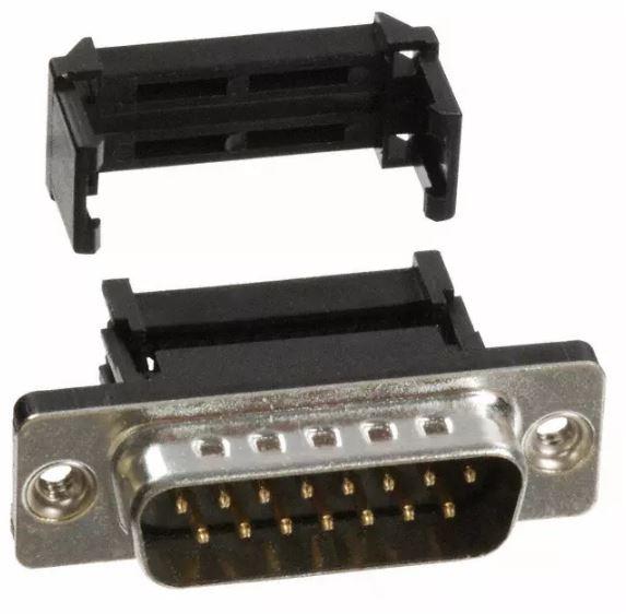 Assmann WSW components, Inc-A-DSF 15LPIII/Z-UNC Conector D-subminiatura Conn D-Sub M 15 POS Solder ST Thru-Hole 15 Terminal 1 Port Tray