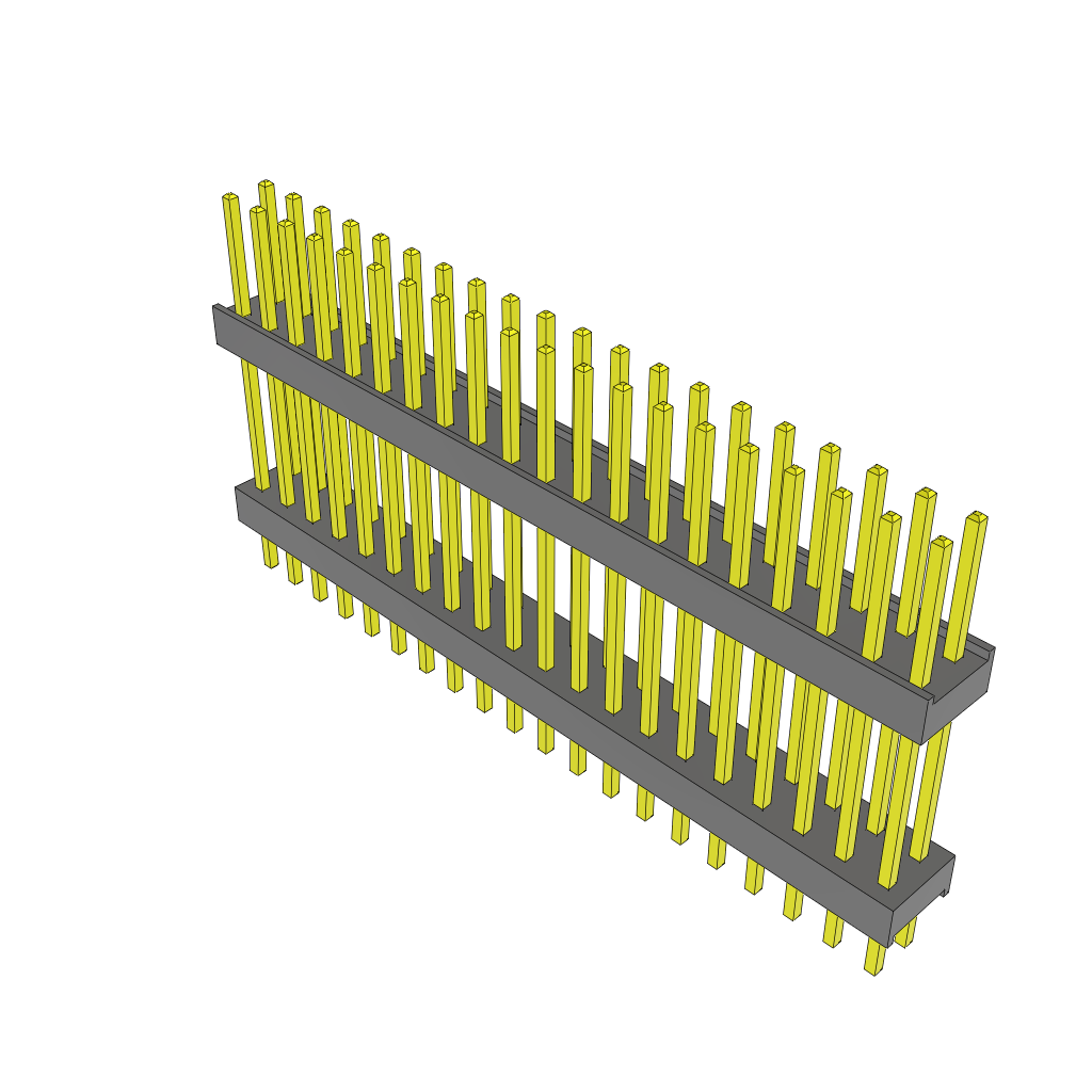 Samtec-ZW-20-12-S-D-605-145 Steckverbinderleisten und Leiterplattenbuchsen Conn Board Stacker HDR 40 POS 2.54mm Solder ST Top Entry Thru-Hole Bulk