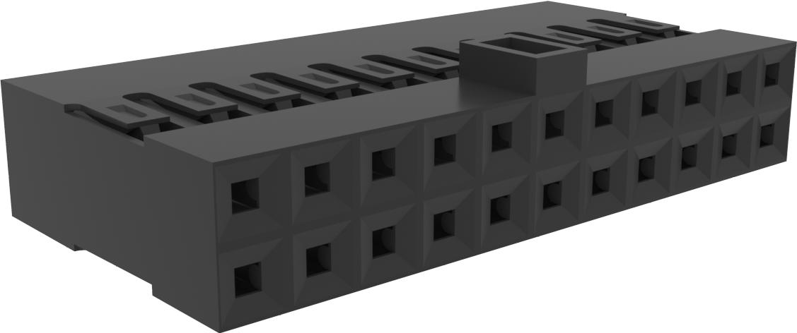 Amphenol Communications Solutions-69176-022LF Einzeladersteckverbinder, Gehäuse PV Housing, Wire to Board connectors, Mini Latch Housing, Double Row, Polarized, 22 Positions, 2.54 mm (0.100in) Pitch Pitch