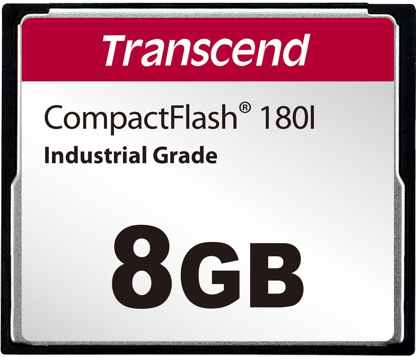 Transcend Information-TS8GCF180I Schede flash Flash Card 8G-byte 3.3V/5V CompactFlash 50-Pin