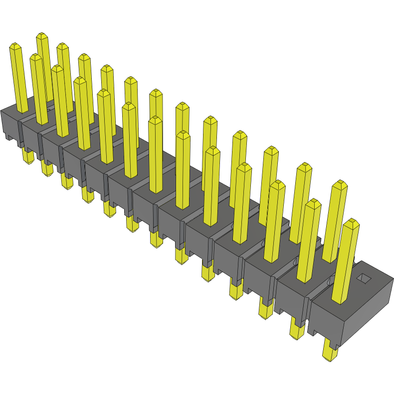 Samtec-TSW-113-07-G-D-026 Steckverbinderleisten und Leiterplattenbuchsen Conn Unshrouded Header HDR 26 POS 2.54mm Solder ST Thru-Hole Bulk