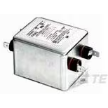 TE Connectivity-6ERK1 Starkstromleitungsfilter Power Line Filter EMI 50Hz/60Hz 6A 250VAC Quick Connect Flange Mount