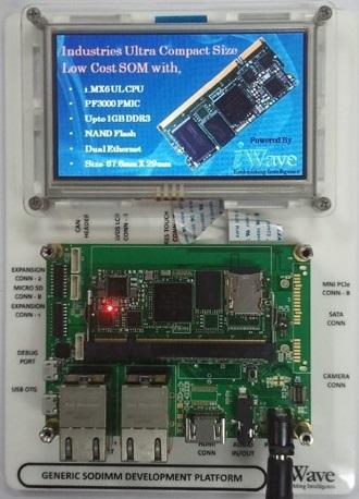 iWave Systems-IW-G18D-SMY2-3D256M-N256M-LCA 嵌入式系统开发板和套件 I.MX6ULL SODIMM System on Module - SOM Development Board 528MHz CPU 256MB RAM 256MB NAND Flash Linux 3.14.38