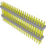 Conn Board Stacker HDR 44 POS 2mm Solder ST Top Entry Thru-Hole Bulk