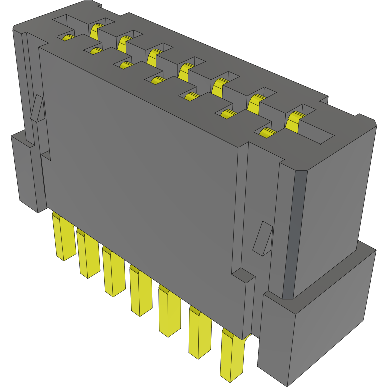 Samtec-FC1-07-02-T-TR FFC-FPC 连接器 Conn FFC/FPC Connector SKT 7 POS 1mm Solder RA SMD T/R