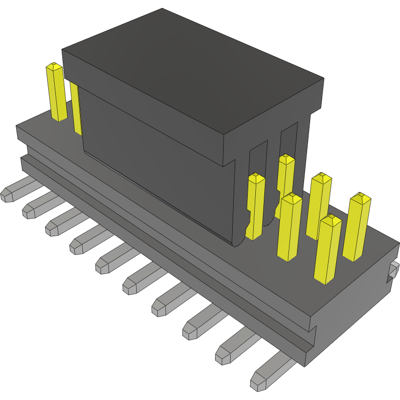 Samtec-FTMH-110-03-F-DV-A-P Steckverbinderleisten und Leiterplattenbuchsen Conn Unshrouded Header HDR 20 POS 1mm Solder ST Top Entry SMD Tube