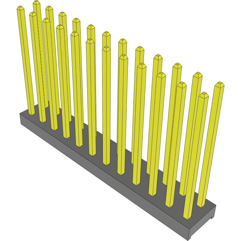 Samtec-MTMM-112-11-G-D-510 Steckverbinderleisten und Leiterplattenbuchsen Conn Unshrouded Header HDR 24 POS 2mm Solder ST Top Entry Thru-Hole Bulk