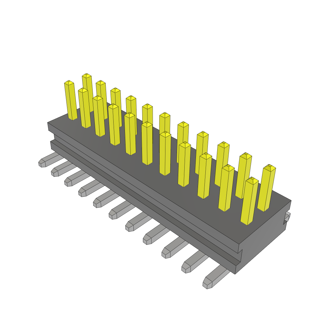 Samtec-FTMH-111-02-F-DV Steckverbinderleisten und Leiterplattenbuchsen Conn Unshrouded Header HDR 22 POS 1mm Solder ST Top Entry SMD Tube