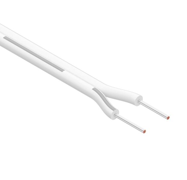 Tensility International-30-00396 Cable Multi-Conductor Multi-Conductor Cable 2Conductors 18AWG 4.6mm 300V White Polyvinyl Chloride