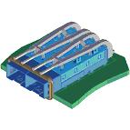 Molex-747270001 Accesorios del conector Connector Accessories SFP Cage Light Pipe Cover Assembly Right Angle SFP Tray