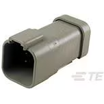 TE Connectivity-DT04-6P-P021 Einzeladersteckverbinder, Gehäuse Conn Housing RCP 6 POS 9.12mm Screw ST Cable Mount Gray Box Automotive
