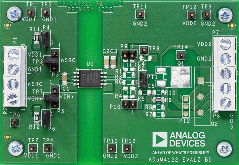 Analog Devices-EVAL-ADUM4122EBZ Energiemanagement, Entwicklungsplatinen und -kits ADuM4122 Digital Isolator Evaluation Board