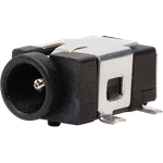 Conn DC Power Jack F 3 POS Solder RA SMD 3 Terminal 1 Port T/R