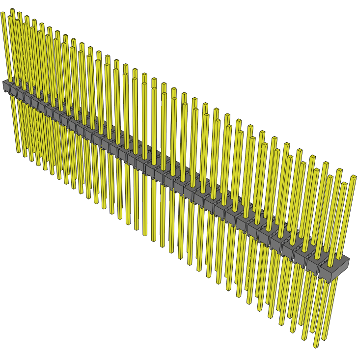 Samtec-MTSW-135-21-T-D-665 Steckverbinderleisten und Leiterplattenbuchsen Conn Unshrouded Header HDR 70 POS 2.54mm Solder ST Top Entry Thru-Hole Bulk