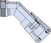 Glenair-M85049/77-14N03 Schrumpfbalgenadapter Environmental Backshell 45° 14 Shell Size Electroless Nickel Aluminum