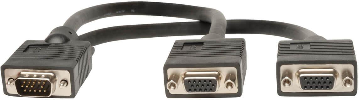 Eaton (formerly TrippLite)-P516-001 Audio/Video Kabelsortiment Cable Assembly VGA 0.3m HD15 to 2(HD15) 15 to 15 POS F-M